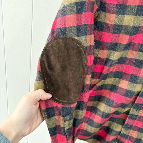 J Crew wool cotton blend plaid flannel elbow patches size XS mens - Picture 3 of 5